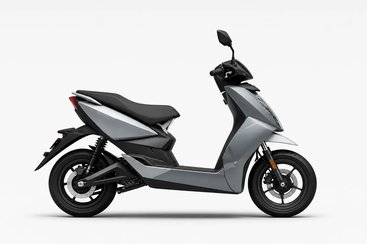 AI-generated studio visual of the Ather 450 electric scooter