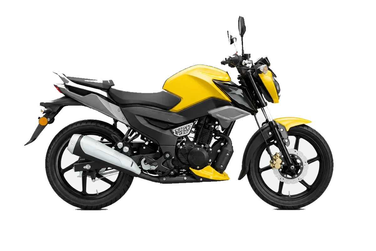 AI-generated studio visual of the TVS Raider motorcycle