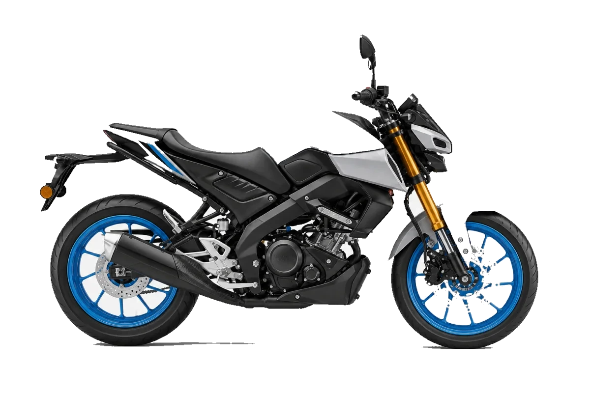 AI-generated studio visual of the Yamaha MT-15 V2 motorcycle