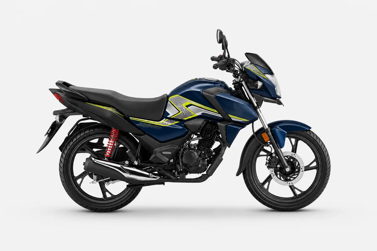 AI-generated studio visual of the Honda SP125 motorcycle